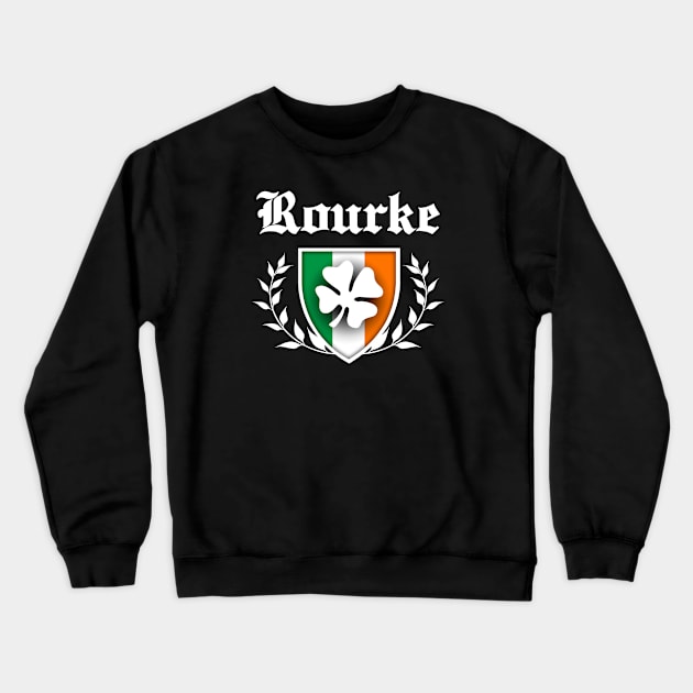 Rourke Shamrock Crest Crewneck Sweatshirt by robotface